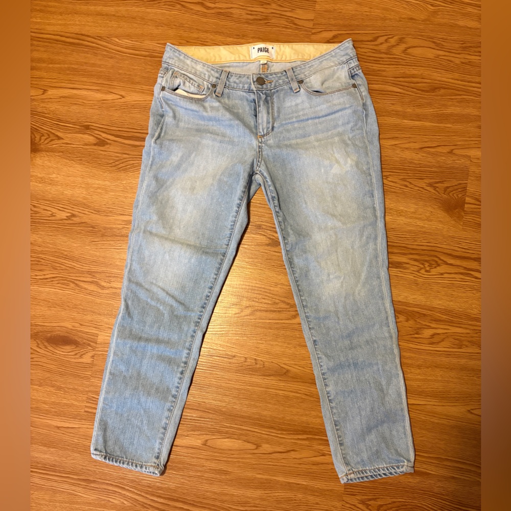 PAIGE Crop Light Wash Jeans | Sz 27